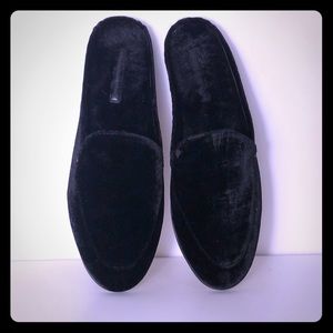 Demi Faux fur mule loafer velvet slides